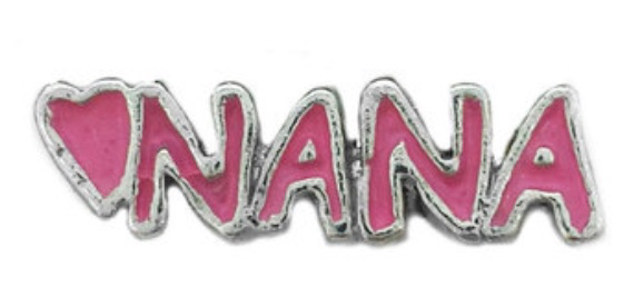 Pink Nana Floating Charm - Stoney Creek Charms