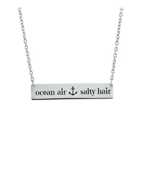 Ocean Air Salty Hair Bar Necklace - Stoney Creek Charms