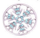 Snowflake Plates For Floating Lockets - Stoney Creek Charms - 1