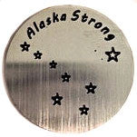 Alaska Strong Floating Locket Plate
