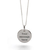 Custom Engraved Disc Necklace