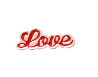 Red Cursive Love Floating Charm - Stoney Creek Charms