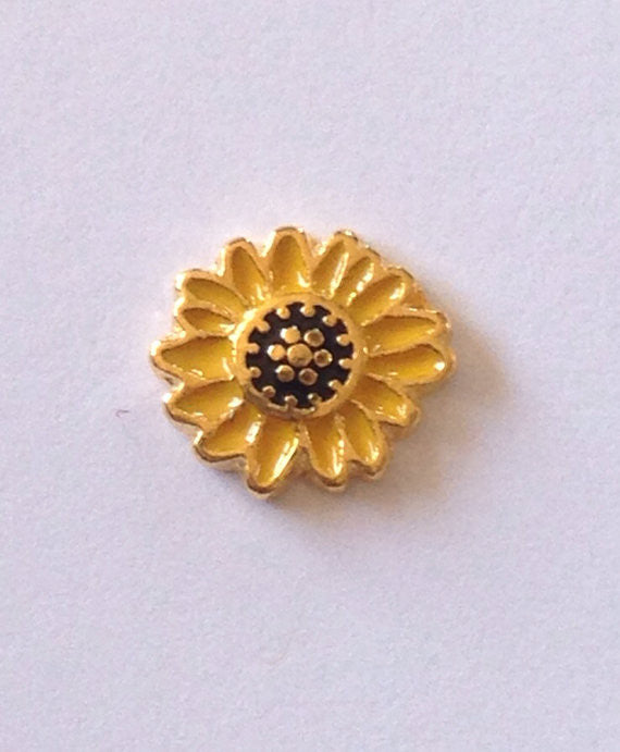 Sunflower Floating Charm