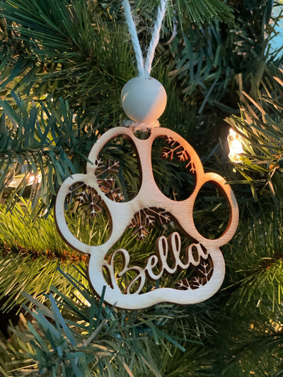 Custom Dog Name Ornaments