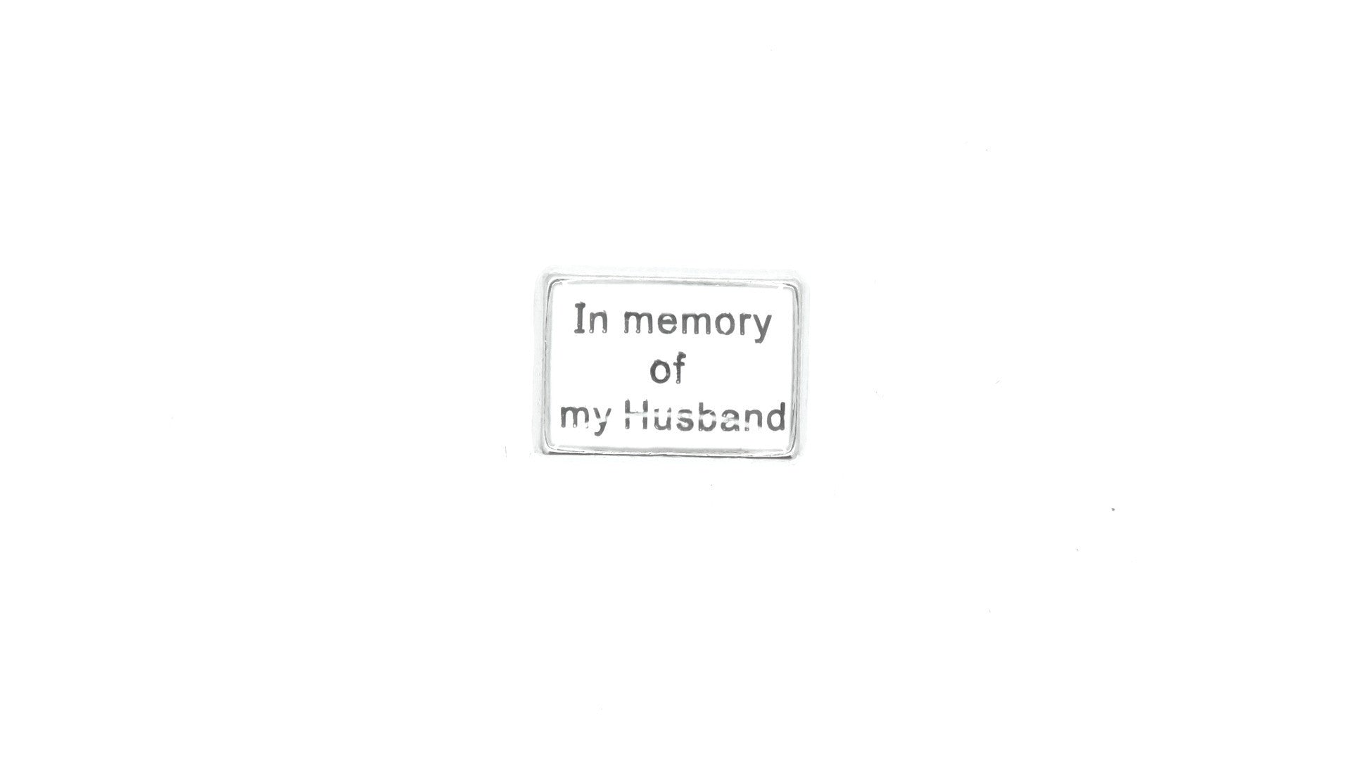 In Memory Of Husband Charm - Stoney Creek Charms
