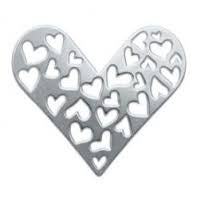 Heart Cutout Floating Locket Heart Plate - Stoney Creek Charms