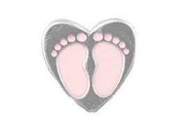 Pink Baby Feet Charm - Stoney Creek Charms