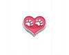 Paw Print Heart Floating Charm - Stoney Creek Charms