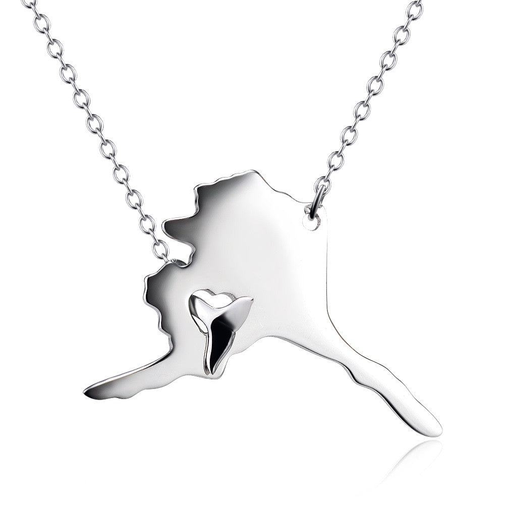 Alaska Necklace with Whale Tail