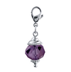 Dark purple dangle for floating locket - Stoney Creek Charms