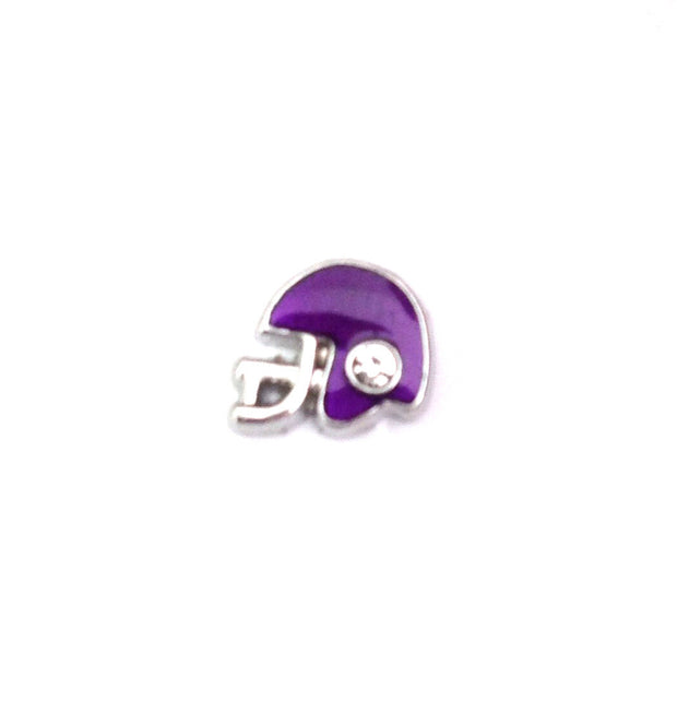 Football helmet floating locket charm - Stoney Creek Charms