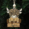 Personalized Highland Cow Ornament