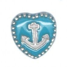 Blue Anchor Heart - Stoney Creek Charms