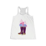 Women's Tuf Wildflower Boot Flowy Racerback Tank