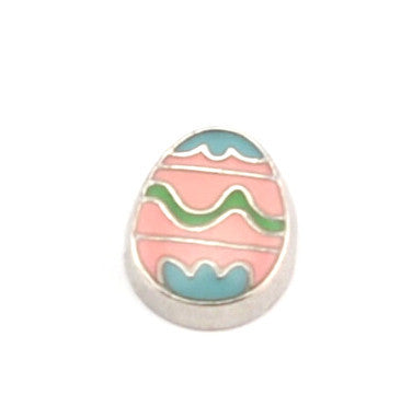 Pink Easter Egg Charm - Stoney Creek Charms