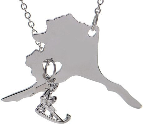 Alaska Necklace with Dog Sled