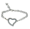 Heart Floating Locket Bracelet