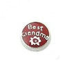 Best Grandma Red Floating Charm - Stoney Creek Charms