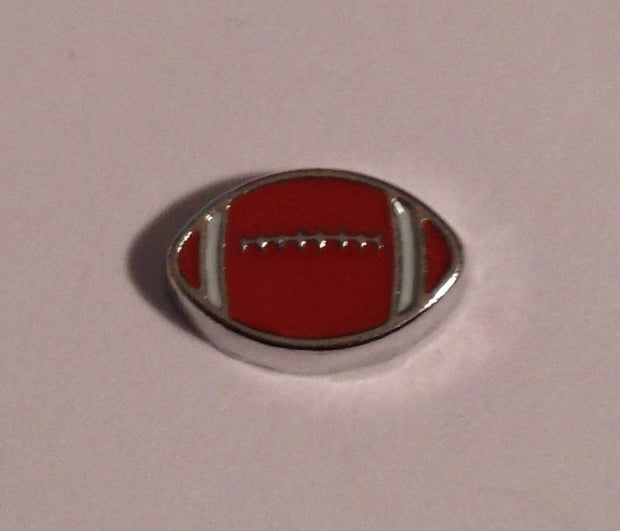 Football floating locket charm - Stoney Creek Charms