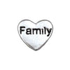 Silver family floating locket charm - Stoney Creek Charms