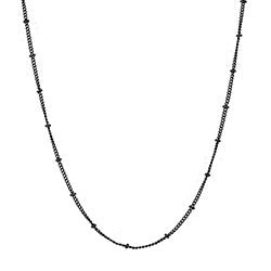 20" Black ball station chain
