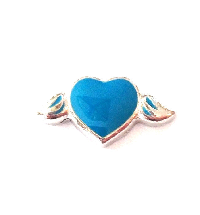 Blue Wing Heart