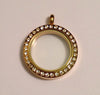 Medium 25mm Gold Floating Locket - Stoney Creek Charms - 2