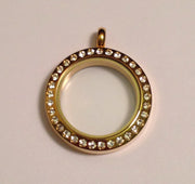 Medium 25mm Gold Floating Locket - Stoney Creek Charms - 2