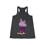 Women's Tuf Wildflower Boot Flowy Racerback Tank
