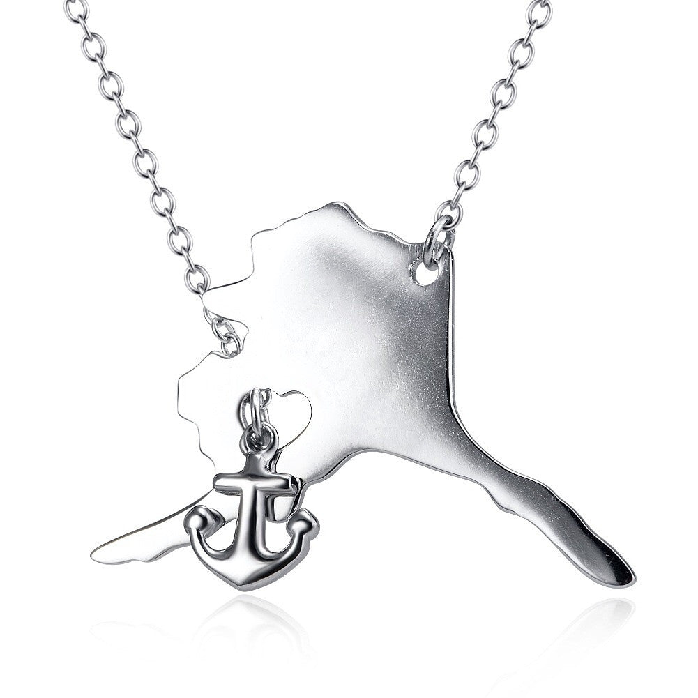 Alaska Necklace with Anchor - Stoney Creek Charms - 1
