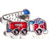 Fire Truck Fire Firefighter Floating Charm - Stoney Creek Charms