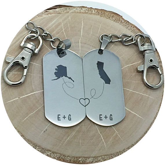 Long Distance Custom Keychains