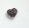 Zebra heart floating locket charm - Stoney Creek Charms - 1