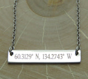 Custom Coordinates Necklace