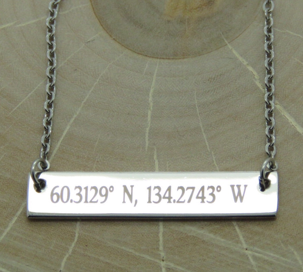 Custom Coordinates Necklace