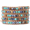 Mixed Stone Wrap Bracelet in Blue - Stoney Creek Charms
