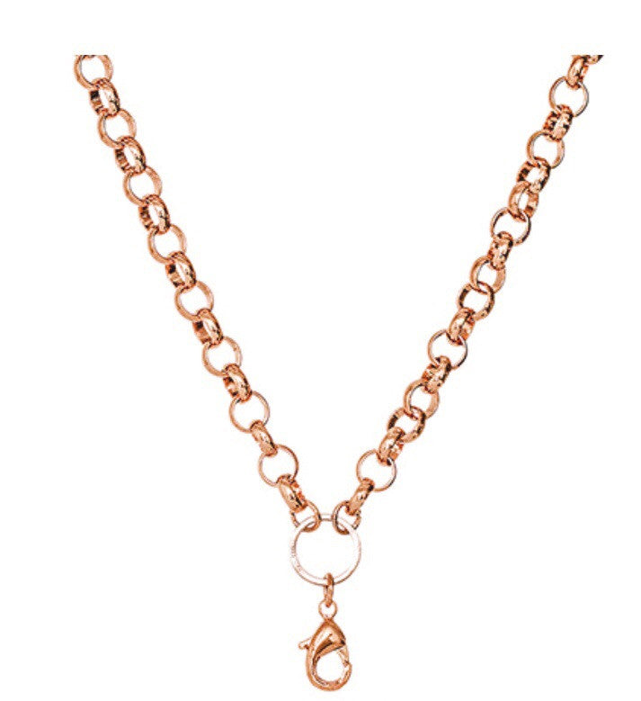 28 inch Rose Gold Rolo Chain - Stoney Creek Charms