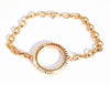 Gold Medium Floating Locket Bracelet