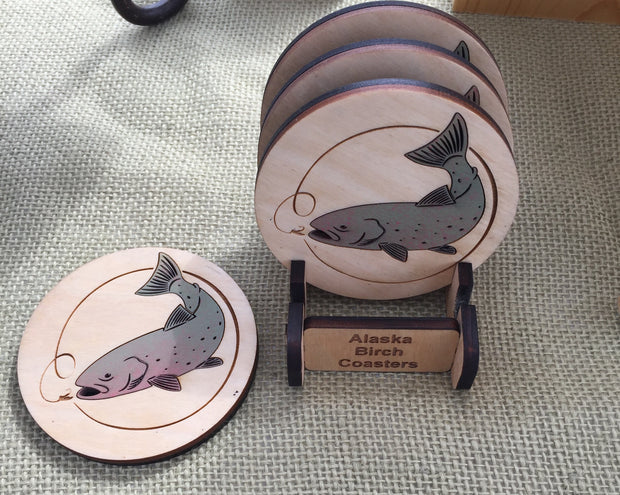 Wooden Birch Coasters