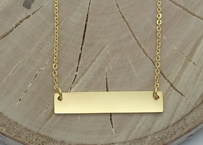 Gold Bar Necklace