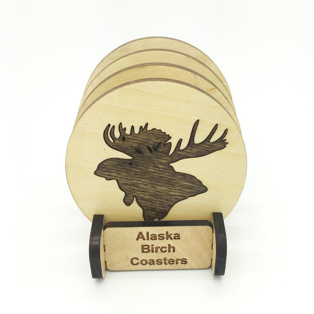 Wooden Birch Coasters