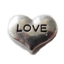 Love Heart Floating Charm
