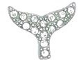 Crystal Whale Tail Charm - Stoney Creek Charms